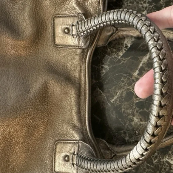 Salvatore Ferragamo Bronze Satchel Bag - Picture 5 of 16